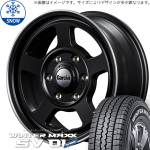 新品 ハイゼット エブリィ DUNLOP SV01 145R12 6PR 12インチ ガルシア シカゴ5 4.0J +43 4/100 スタッドレス タイヤ ホイール セット 4本