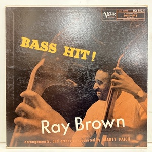 ●即決LP Ray Brown / Bass Hit j34061 米オリジナル、黄Tp Dg Mono レイ・ブラウン