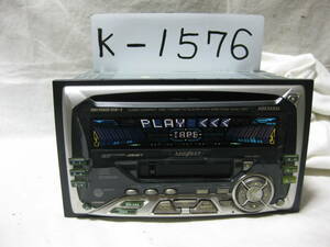 K-1576　ADDZEST　アゼスト　ADX5555z PS-2181J　2Dサイズ　CD&カセットデッキ　故障品