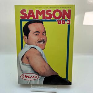 ゲイ雑誌　月刊サムソン　SAMSON　1988年3月　ゲイコミック　京極タケシ　志賀淳　赤波龍　LGBT ホモ　同性愛