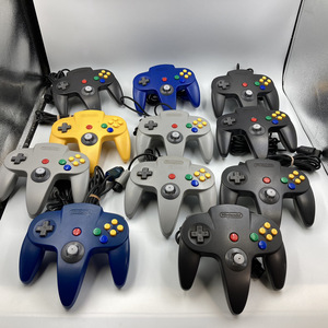 Nintendo 64 任天堂 コントローラー ブロス 11個 NUS-005 まとめ セット ミッドナイトブルー ジャンク ニンテンドー N64 Controller ##425