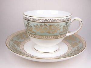 ウェッジウッド コロンビア セージグリーン ティー コーヒー 兼用 カップ&ソーサー リー WEDGWOOD イギリス WW-CLG-5