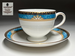 【瑞】ウェッジウッドWEDGWOOD CURZON　カップ＆ソーサー