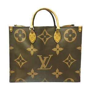 ルイ・ヴィトン LOUIS VUITTON オンザゴーGM M45320 ジャイアント・モノグラム キャンバス トートバッグ メンズ 中古