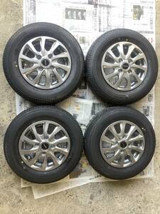 12インチ▲新品タイヤホイールセットブリヂストンpcd100▲145r12