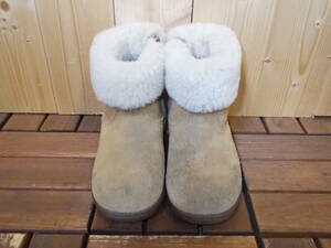 a562◆UGG australia KIDS ムートンブーツ◆サイズ16.0 キッズ 子供 1001511 アグ ムートンブーツ スウェードレザー 5K