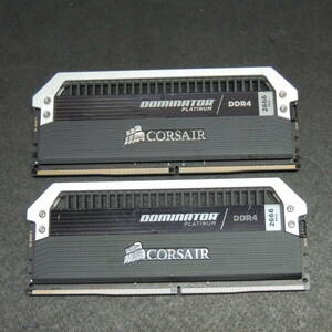 【2枚まとめ売り/検品済み】CORSAIR DDR4 メモリー 16GB(8GB×2) CM4B8G2J2666A15D 管理:L-96