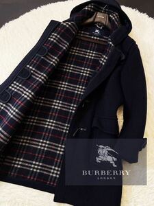 N2【圧倒的!!極上の極み!!】 超美品●20万●BURBERRY LONDON●speciality duffle!!イギリス製ダッフルコート●メンズ　バーバリー コート 