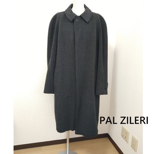 PAL ZILERI コート バージンウール100% イタリア製 48 黒 Made in Italy 冬 パルジレリ メンズ