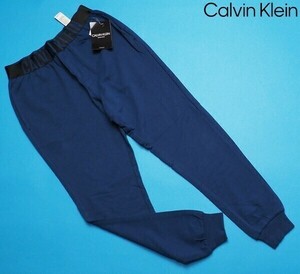 新品 Calvin Klein カルバンクライン 春先最旬 ストレッチコットン スウェット パンツ US:XL JP:XXL 紺(C3I) NM1961