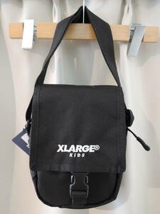 X-LARGE エクストララージ KIDS タテ型ロゴミニショルダーバッグ ブラック XLARGE 最新人気商品 送料込 値下げしました！