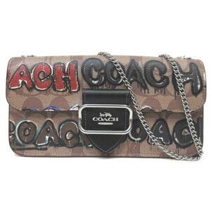 コーチ COACH 【COACH X MINT + SERF】モーガン シグネチャー キャンバス ショルダーウォレット ミニバッグ CM214 SVOT8 レディース