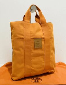 HERMES ★ 極上美品 エルメス トートバッグ オレンジ フレンチフェス レア バッグ