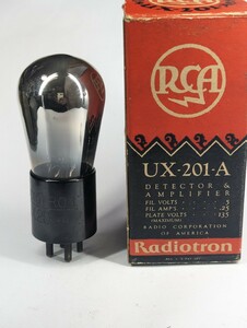 16720　RCA　RADIOTRON　UX201-A　刻印ベース　未使用　真空管