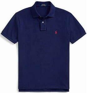 【新品】ラルフローレン ■ 鹿の子ポロシャツ ■ M ■ ネイビー POLO RALPH LAUREN 正規品