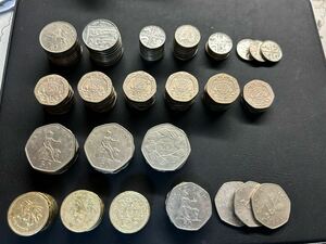 イギリスポンド ペンス ペニー 40.9ポンド分 8000円分 まとめて おまとめ 大量 外国コイン 世界のコイン 硬貨 コイン 1円スタート