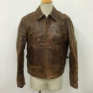 Aero Leather 38 エアロレザー ジャケット、上着 レザージャケット ライダースジャケット Jacket 茶 / ブラウン / 10098418