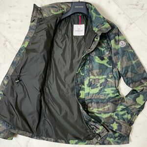 極美品/L相当(1)★ MONCLER モンクレール CHRISTIAN 迷彩 ミリタリー フィールド ジャケット ナイロンジャケット M-65 カモフラ フード内蔵