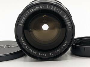 ★光学極上・希少★ Asahi Pentax Takumar Super 24mm F3.5 M42マウント ★ 動作保証【Operation Confirmed】 #1394