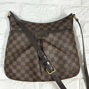 〈1円スタート品〉LOUIS VUITTON ルイヴィトン ダミエ ブルームズベリPM M42251シリアルDU0193クロスボディショルダーバッグ斜め掛けエベヌ