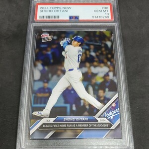 2024 Topps now NO36 大谷翔平 shohei ohtani ドジャース 初ホームラン PSA 10 その5