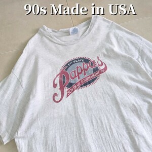 90s USA製　ソフトボール　カレッジ　Tシャツ シングルステッチ XL　Hanes