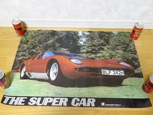 希少 70年代 ビンテージ ランボルギーニ ミウラ Lamborghini Miura スーパーカー 旧車 街道レーサー レトロ 昭和 当時物