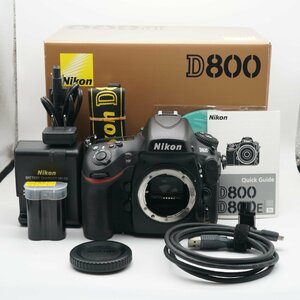 ほぼ新品 ニコン D800 ボディ シャッター回数525回！