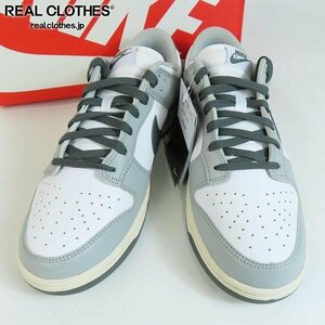 【未使用】NIKE/ナイキ WMNS Dunk Low White Light Smoke Grey ダンクロー ホワイトライトスモークグレー DD1503-117 27.5 /080