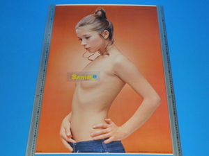 ◆【ハニーレーヌ】オレンジ【B2セクシーポスター】１９７5年【昭和年代物新品
