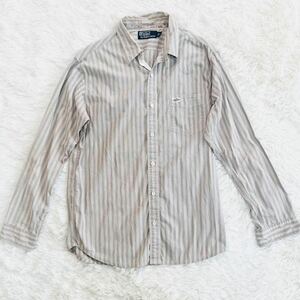 ポロバイラルフローレン　ベージュ　シャツ　Mサイズ　コットン　ヴィンテージ　90sスタイル RalphLauren Polo by RalphLauren vintage 