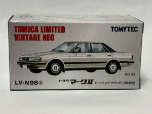 トミカリミテッドヴィンテージNEO 98a トヨタ マークⅡ ハードトップ グランテ 白 86年式 LV-N