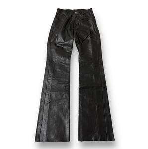 RARE 00’s Japanese Label Leather Flared Pants L.G.B. IFSIXWASNINE TORNADOMART 14th addiction SHARESPIRIT KMRII GOA HYDE Y2K