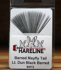 Hareline 縞々メイフライテール　　Lt. dun / Black barred