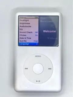 Apple iPod classic 第6世代  SD128GB シルバー　銀