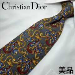 Christian Dior ネクタイ 美品 ドラゴン柄 シルク