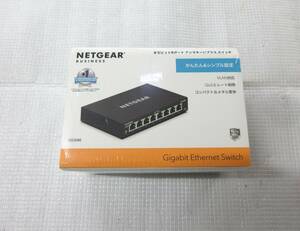 ②未開封 NETGEAR アンマネージプラス スイッチングハブ GS308E-100JPS ギガビット 8ポート VLAN QoS 未使用保管品