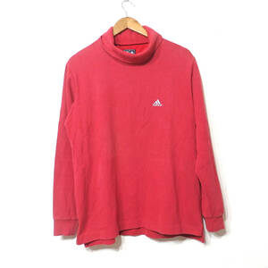 【送料無料】アディダス×テーラーメイドゴルフハイネックシャツ/赤　色褪せあり　Mサイズ　adidas