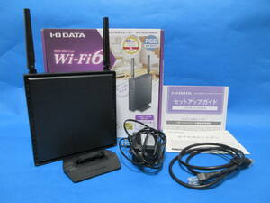 Wi-Hi６対応ルーター　IEEE 802.11ax　WNーDEAX１８００GR　I・O DATE　アイオーデーター　５GHz、２．４GHZ