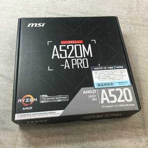 現状品 MSI マザーボードA520M-A PRO 【Ryzen 5000シリーズ (AM4)対応】 Micro ATX [AMD A520搭載] MB5136