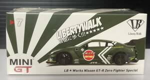 MINI GT 1/64 ミニGT MINIGT LB★WORKS NISSAN GT-R R35 Type 1 Rear Wing Ver.1 Zero Fighter Special 7 日産 ニッサン 零戦 零式 レア