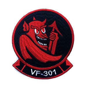 米軍ワッペン海軍USNパッチVF-301 Fighter Squadron Devil