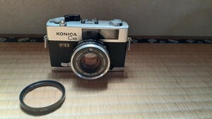 中古　KONICA コニカ C35 FD フィルムカメラ　昭和レトロ カメラ コンパクトカメラ