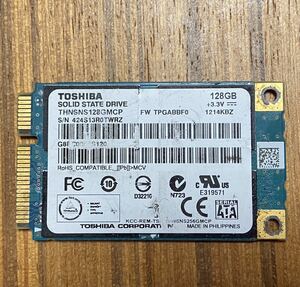 動作正常 TOSHIBA mSATA SSD THNSNS128GMCP 128GB