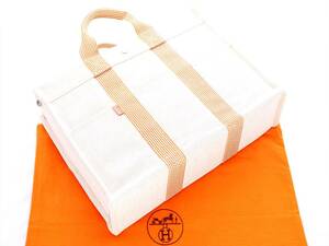 1円 美品 角スレ無し 希少 エルメス ニューフールトゥ MM オレンジ HERMES フールトゥ トートバッグ ビジネス 簡易クリーニング・防水済