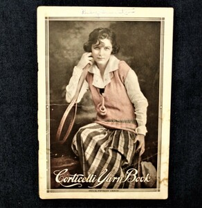 1917年 洋書 編み物・かぎ針編み Corticelli Yarn Book アンティーク手芸 レディース・セーター
