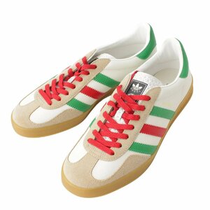 【グッチ】Gucci　アディダス コラボ メンズ レザー×スエード ガゼル スニーカー マルチカラー UK9 未使用【中古】【正規品保証】192771