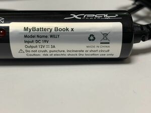 mybattery book x 12V 3A 変換　ケーブル Bタイプ