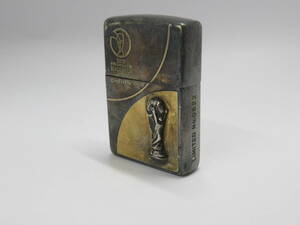 U55　〇ZIPPO　サッカー　FIFA WORLD CUP 日韓ワールドカップ　2002　LIMITED EDITION No.0522 メタル貼り　ジッポ　喫煙具　ライター