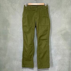 Engineered Garments エンジニアードガーメンツ Fatigue Pant サイドアジャスター ミリタリー ファティーグ ベイカーパンツ size.30 カーキ